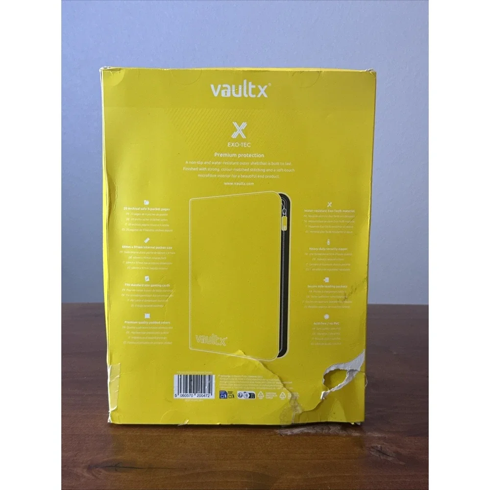 Vault X - 9-Pocket Exo-Tec® Zip Binder - Yellow